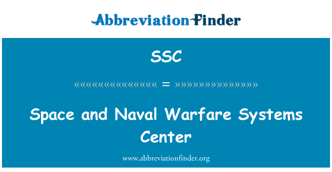 SSC: Spaţiu şi navale Războiul Systems Center
