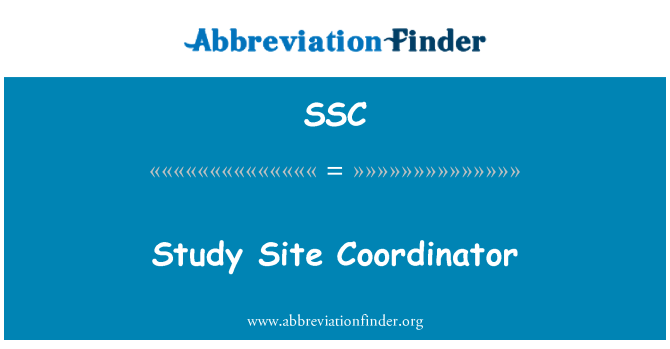 SSC: Studijní stránky koordinátor