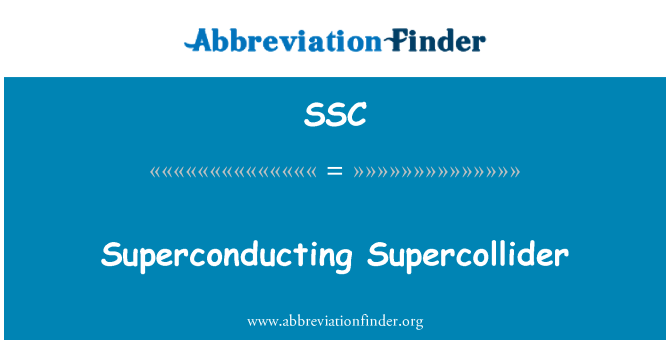 SSC: Supravodivý Supercollider