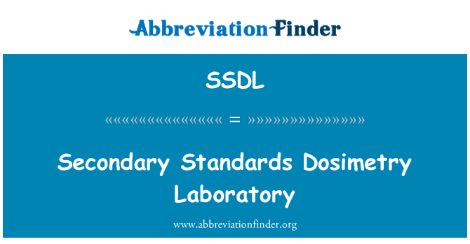SSDL: Laboratori de dosimetria estàndards secundària