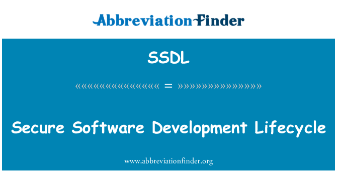 SSDL: Sikre programvare utvikling livssyklus