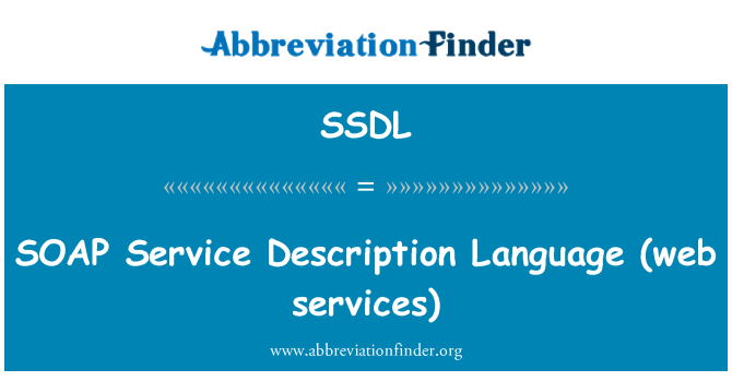 SSDL: SAPUN tas-servizz deskrizzjoni lingwa (servizzi tal-web)