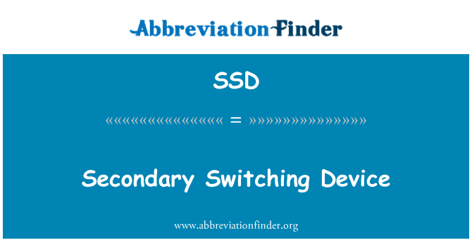 SSD: Δευτεροβάθμια Διακοπτικό
