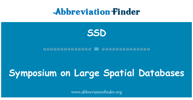 SSD: Symposium dwar Databases kbar spazjali