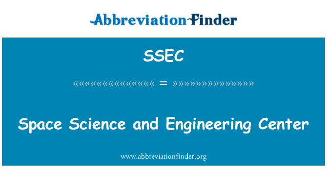 SSEC: Космическая наука и инженерный центр