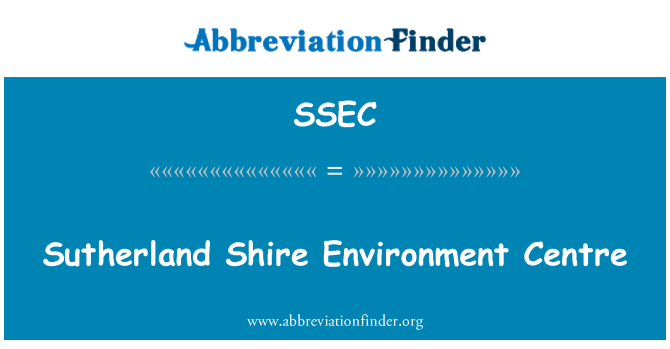 SSEC: Sutherland Shire Environment Centre