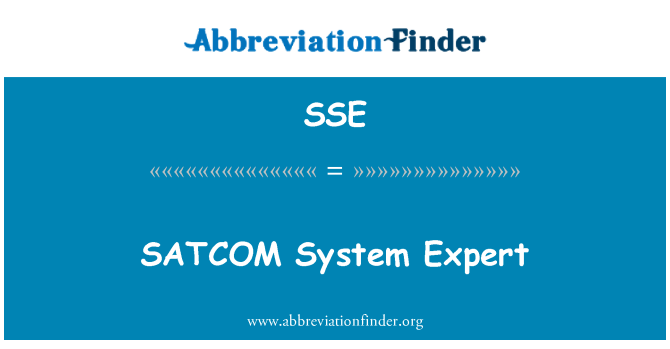 SSE: SATCOM systém Expert