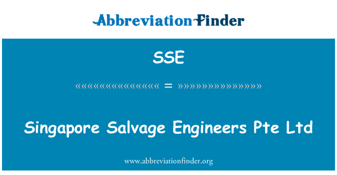 SSE: Singapore Salvage Engineers Pte Ltd