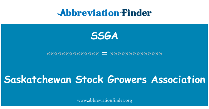 SSGA: Associació de cultivadors d'existències de Saskatchewan