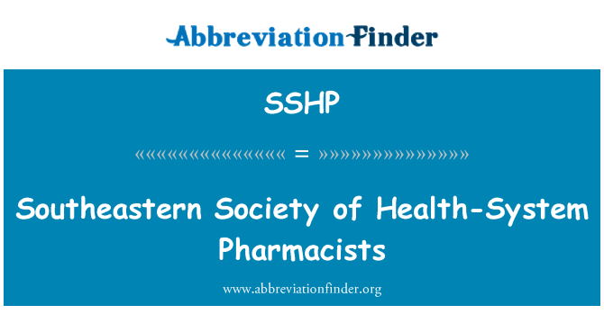 SSHP: Societat sud-est de salut-sistema farmacèutics