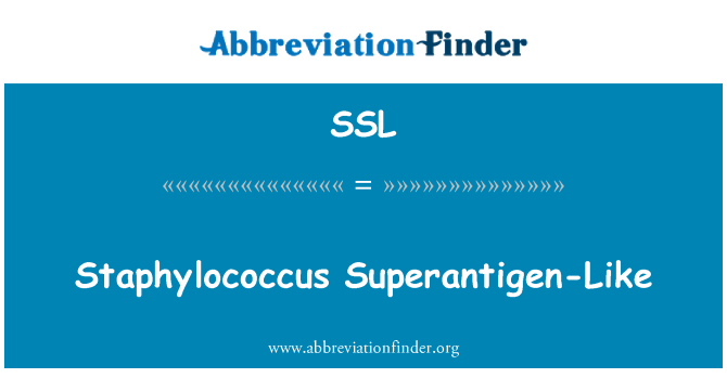 SSL: Staphylococcus Superantigen-Like