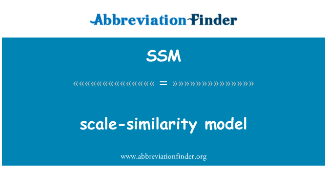 SSM: stupnica-podobnosť modelu