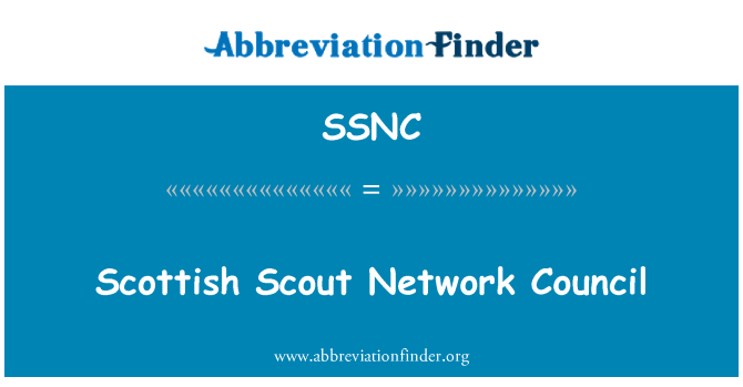 SSNC: Pengakap Scotland rangkaian Majlis