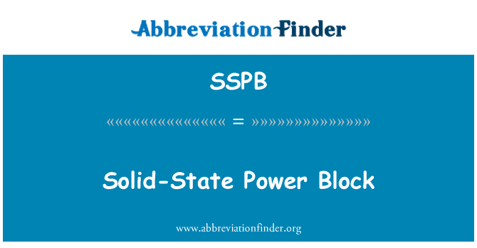 SSPB: Solid-State-teho lohko