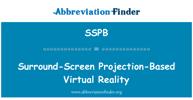 SSPB: Surround-skærm fremskrivning-baseret virtuel Reality