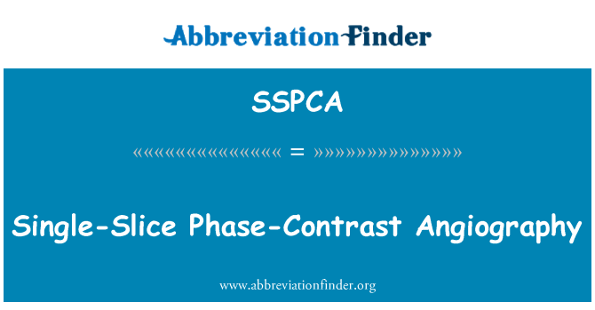 SSPCA: Single-Slice fasekontrast angiografi