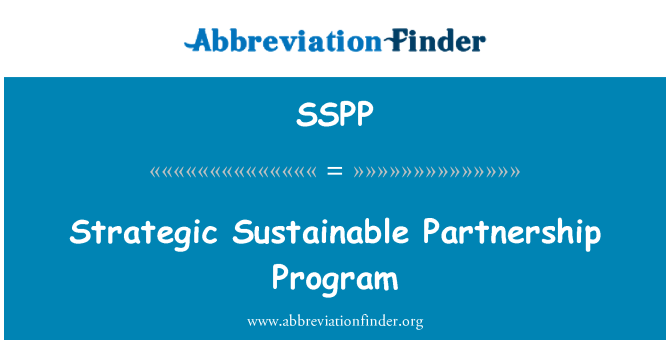SSPP: Program strategického udržitelného partnerství