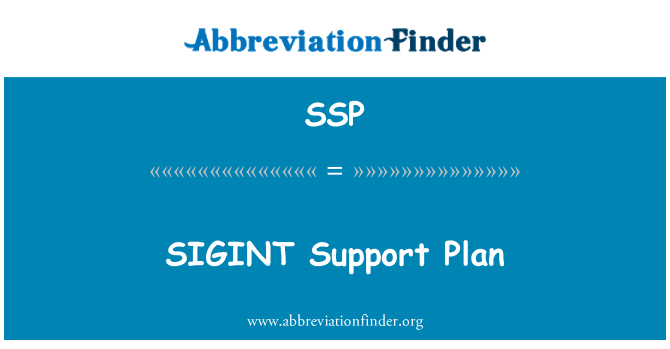 SSP: 信號情報支援計畫