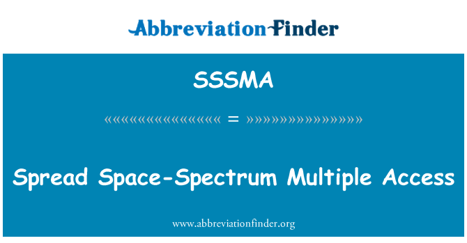 SSSMA: Ruang-spektrum tersebar Multiple Access