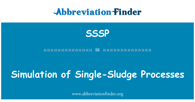 SSSP: شبیه سازی فرآیند لجن تک