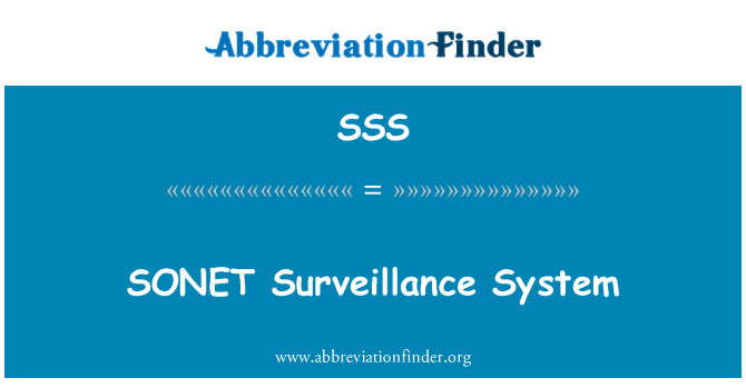 SSS: Sistema de vigilancia de SONET