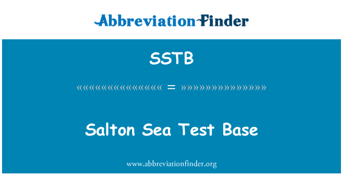 SSTB: Bażi ta ' Test ta ' baħar Salton