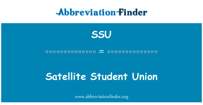 SSU: Satelitní studentské unie