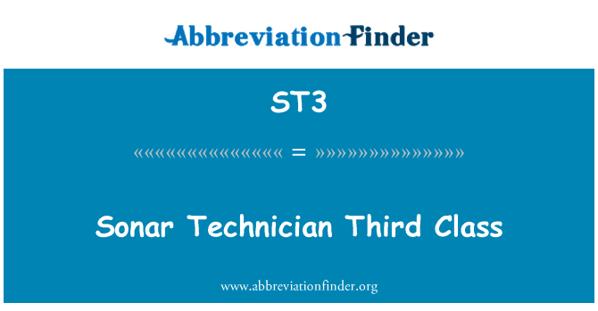 ST3: Sonar tecnico terza classe