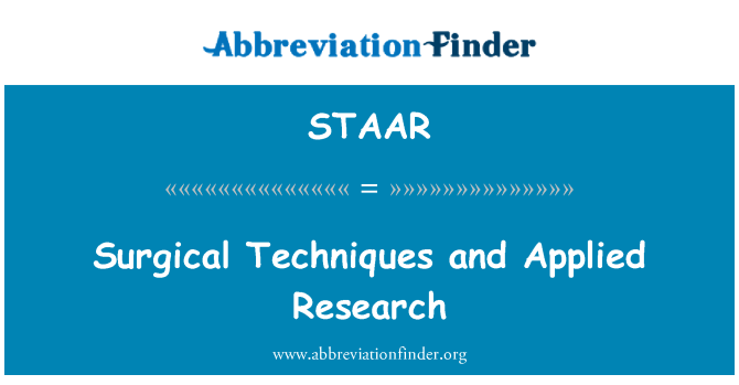 STAAR: Chiriji teknik Et rechèch aplike