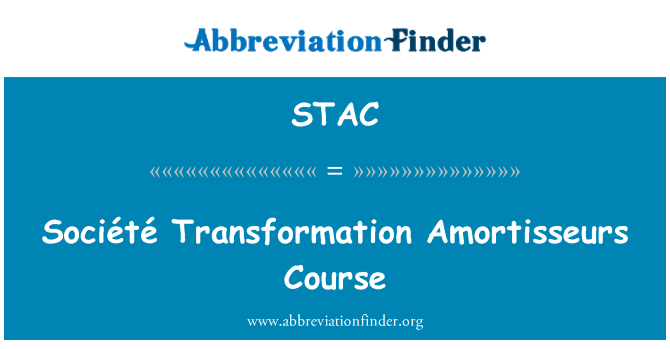 STAC: Société transfòmasyon Amortisseurs kou
