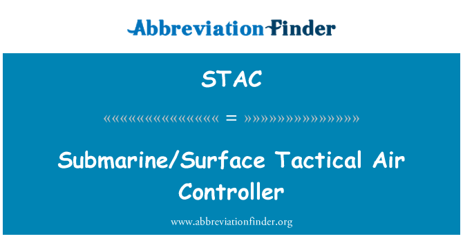 STAC: Подводная лодка/поверхности тактической воздушной контроллер