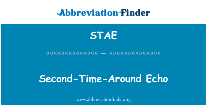 STAE: Segundo-tiempo-alrededor de eco