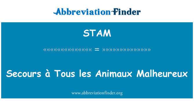 STAM: Secours à Tous les Heroes Malheureux