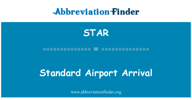 STAR: Llegada aeropuerto estándar