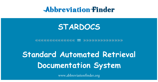 STARDOCS: Sistema de documentació estàndard recuperació automatitzada