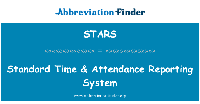 STARS: Standard Time & Attendance Reporting System