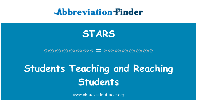 STARS: Students Teaching and Reaching Students