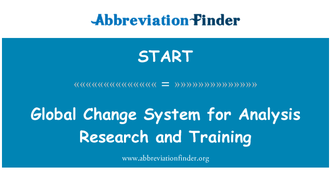 START: Global Change System for Analysis Research and Training