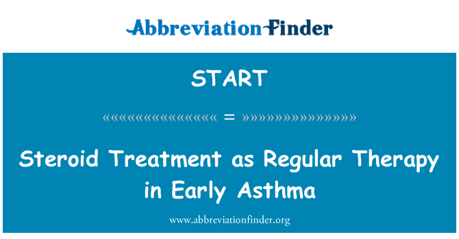 START: Steroid Treatment as Regular Therapy in Early Asthma