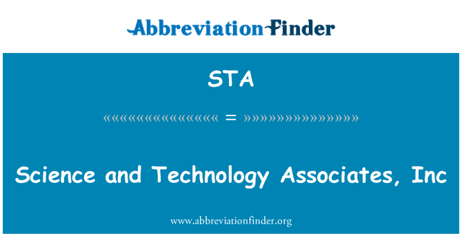 STA: Věda a technologie Associates, Inc