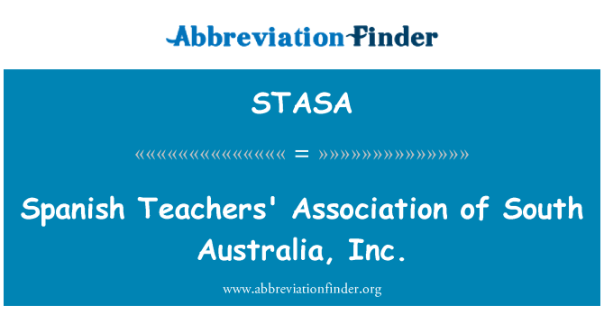 STASA: Associação de professores de espanhol do Sul Austrália, Inc.