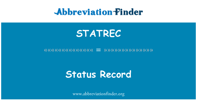 STATREC: Status post