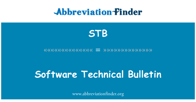 STB: Technický Bulletin software
