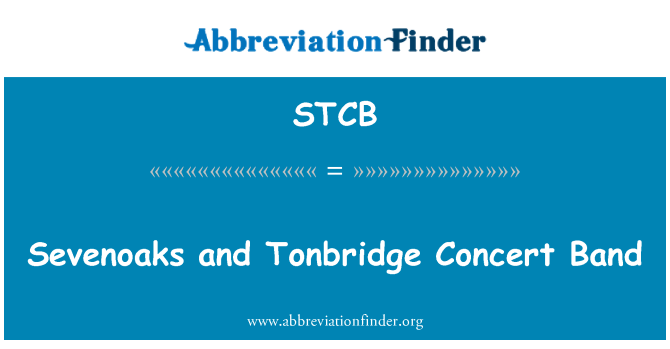 STCB: Sevenoaks a Tonbridge koncert kapely