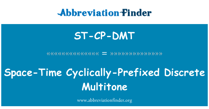 ST-CP-DMT: Espacio-tiempo-el prefijo cíclico Discrete Multitone