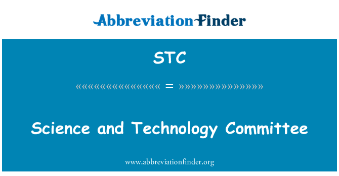 STC: Science and Technology Committee