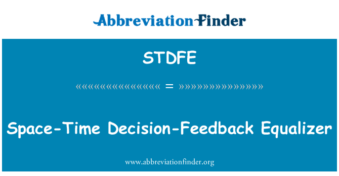 STDFE: 공간 의사 결정 피드백 이퀄라이저