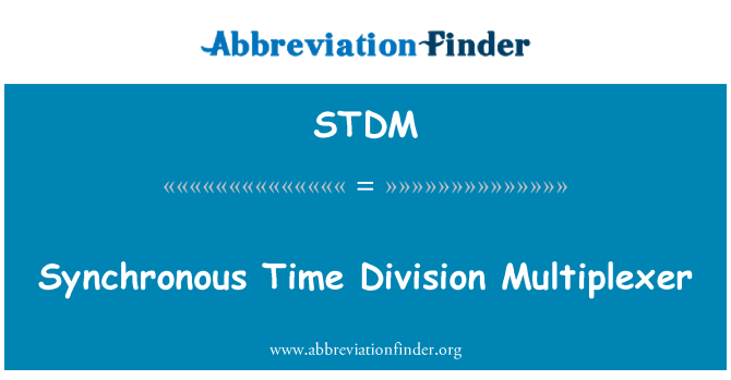 STDM: Id-Diviżjoni tal-ħin sinkronizzata Multiplexer