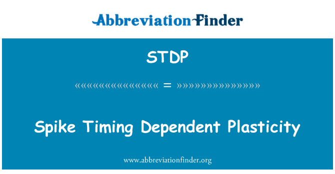 STDP: Spike Timing Dependent Plasticity