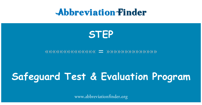 STEP: It-Test tas-salvagward & programm ta ' evalwazzjoni